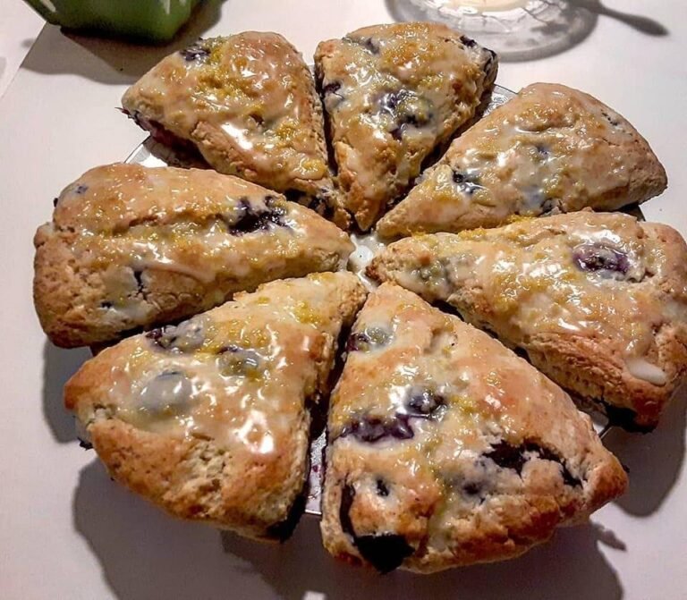 Keto Blueberry Lemon Scones Gluten Free