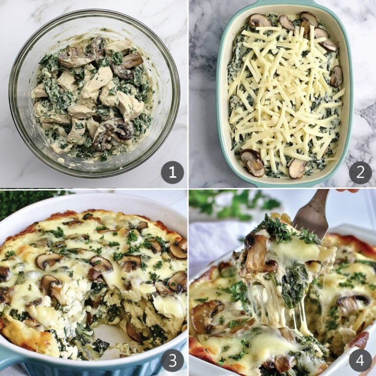 Keto Chicken Florentine Casserole