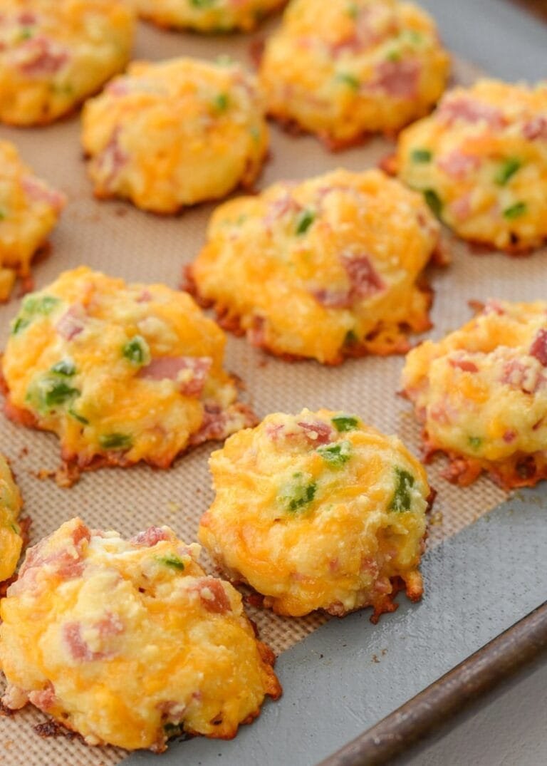 Cheesy Ham And Jalapeno Puffs Keto Low Carb