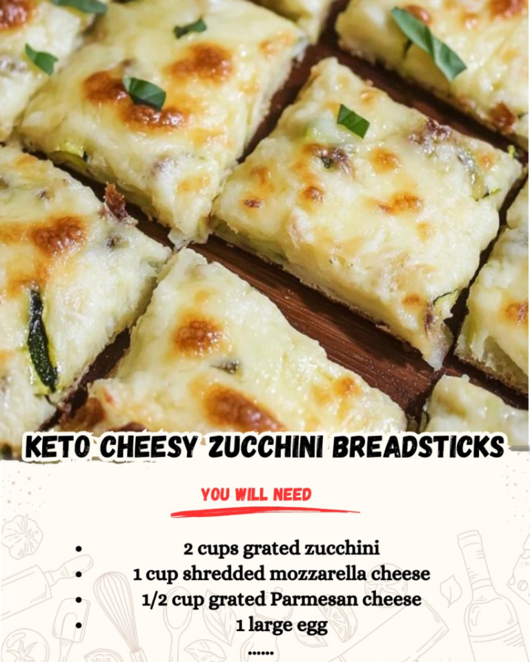 Keto Cheesy Zucchini Breadsticks