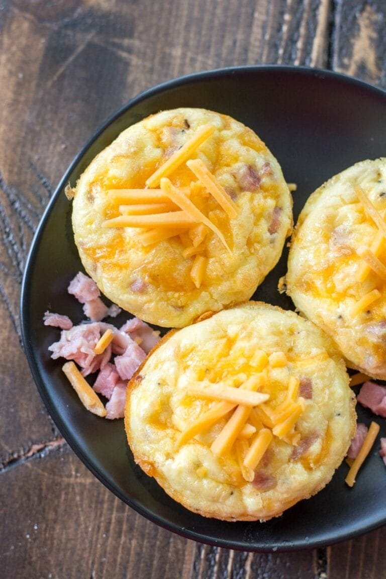 Ham Egg And Cheese Muffins Keto Meal Prep