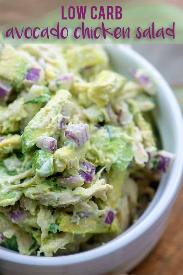 Low Carb Avocado Chicken Salad